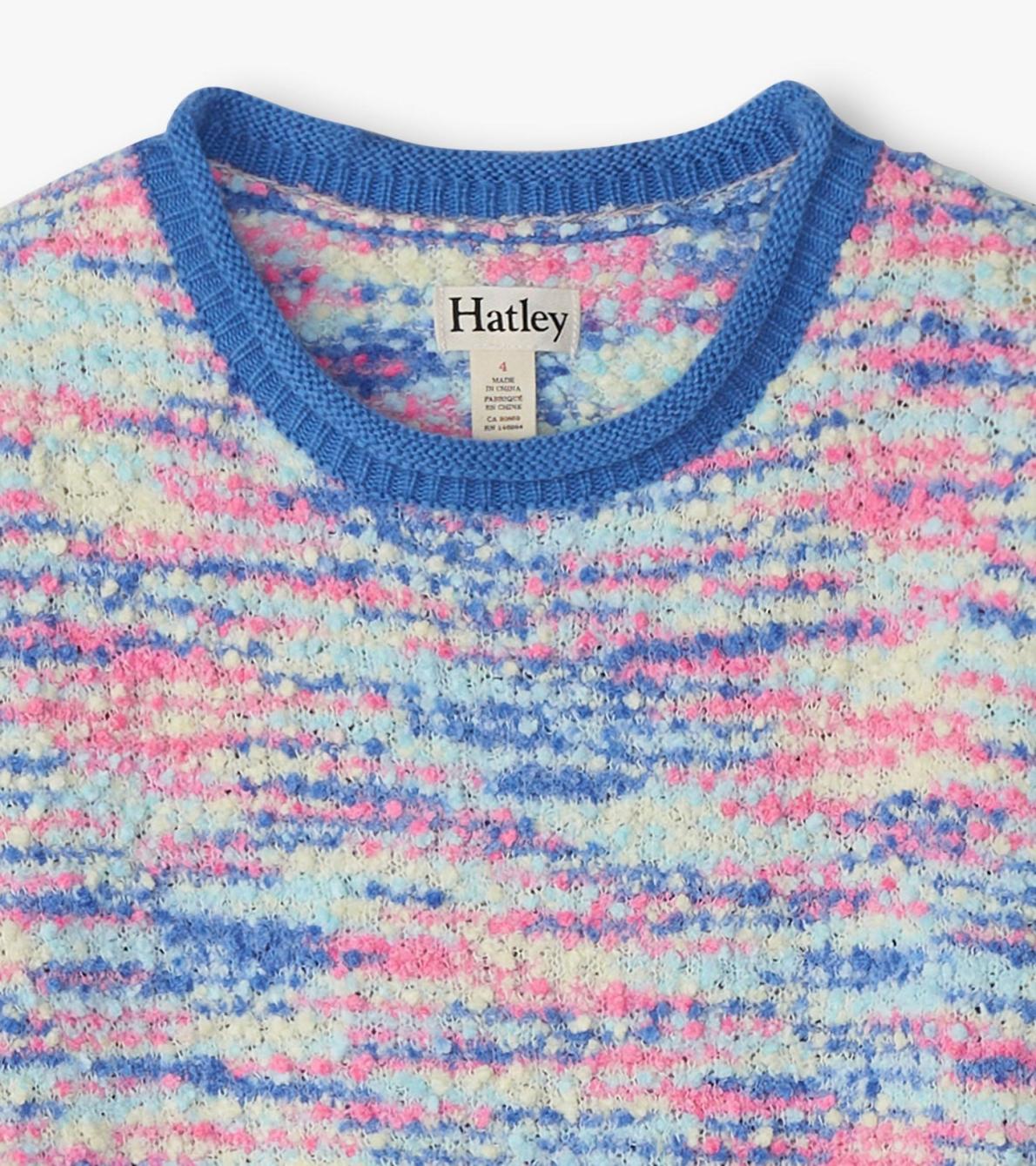 Hatley Dresses | Girls Girls Blue Boucle Sweater Dress