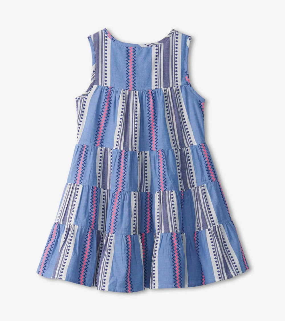 Hatley Dresses | Girls Girls Boho Stripe Tiered Dress