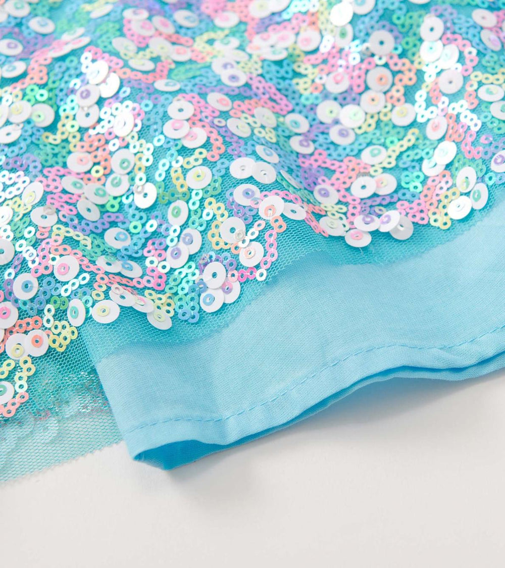 Hatley Dresses | Girls Girls Cami Lace Fuzzy Mixed Sequin Skirt Dress