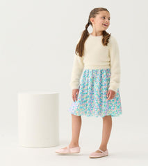 Hatley Dresses | Girls Girls Cami Lace Fuzzy Mixed Sequin Skirt Dress