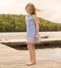 Hatley Dresses | Girls Girls Chambray Pintuck Dress