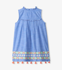Hatley Dresses | Girls Girls Chambray Pintuck Dress