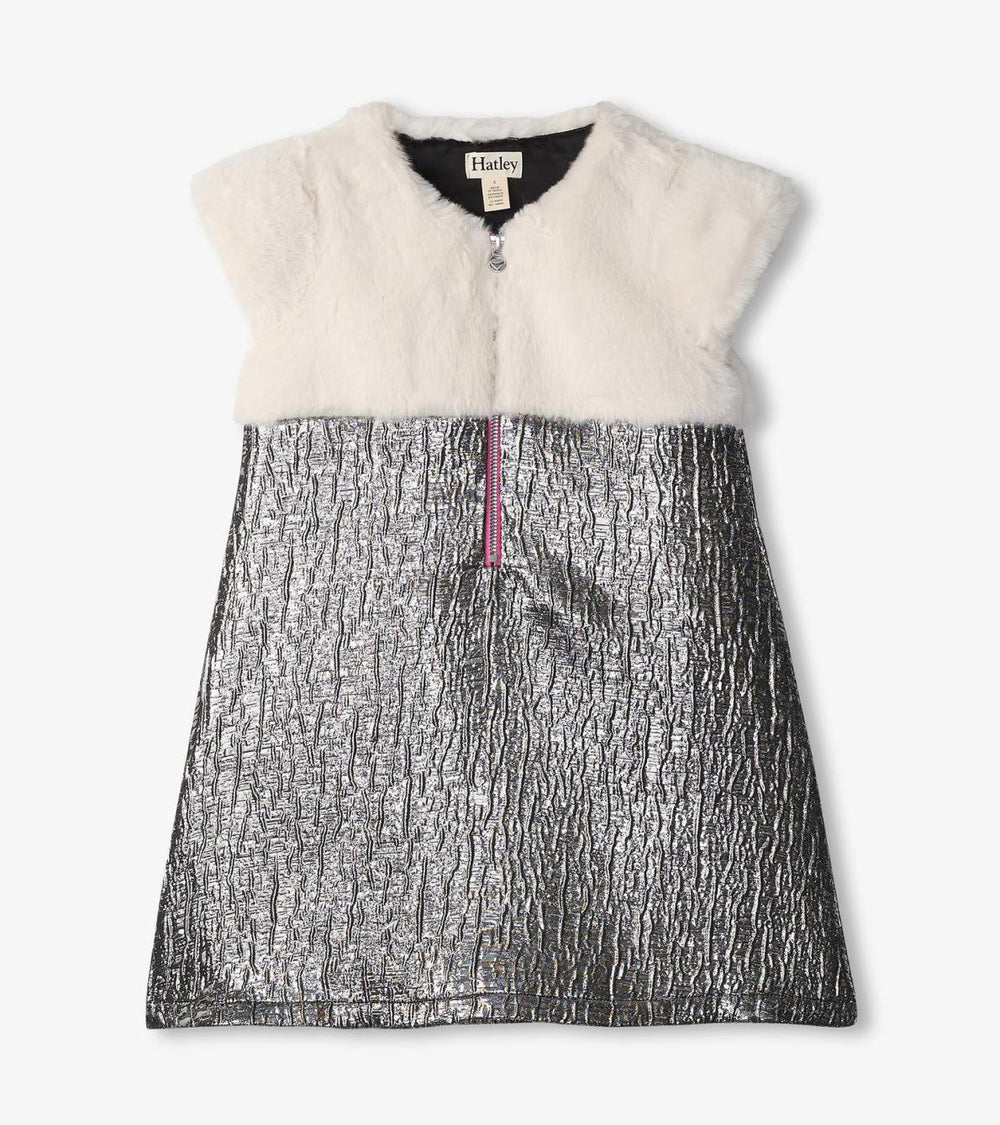 Hatley Dresses | Girls Girls Faux Fur Jacquard Dress