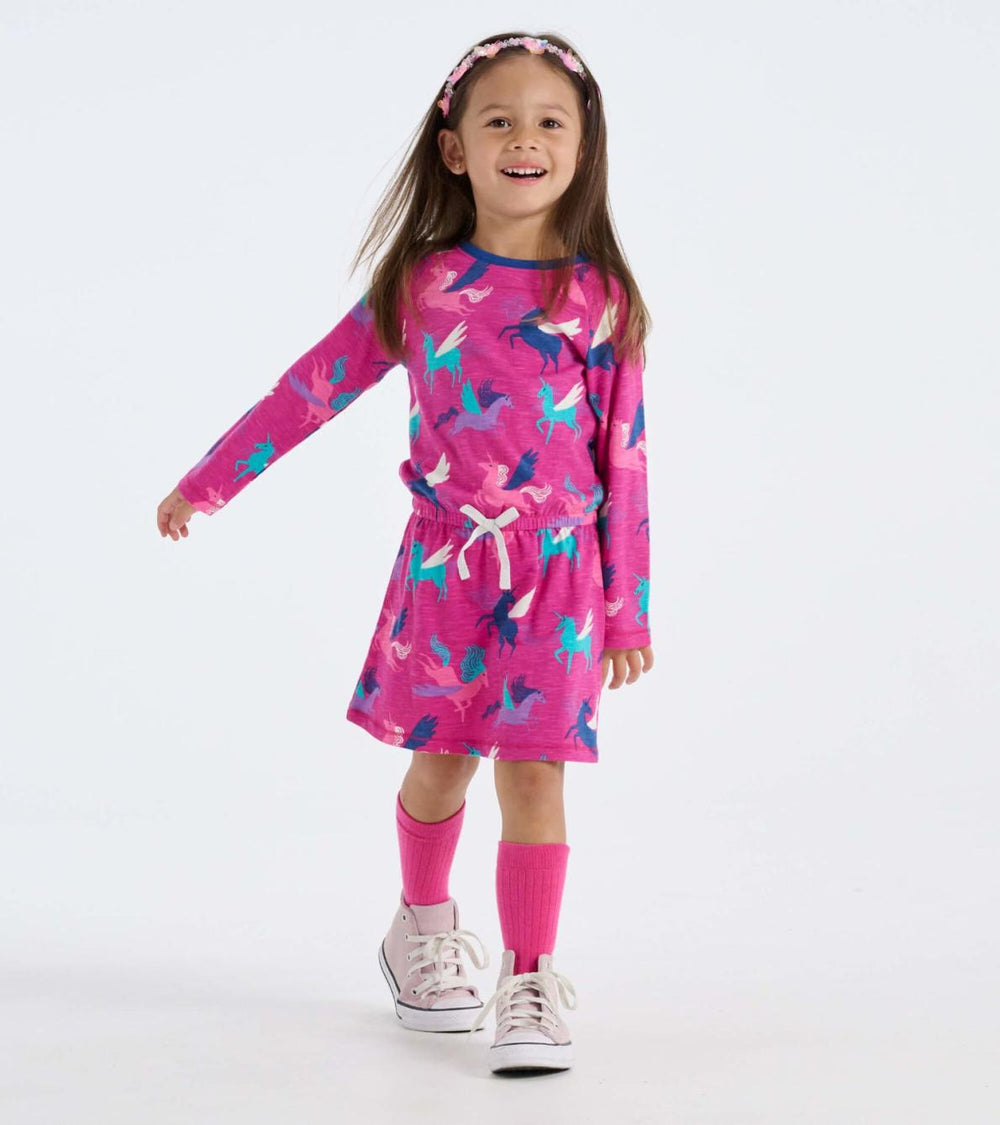 Hatley Dresses | Girls Girls Galactic Unicorn Drop Waist Dress