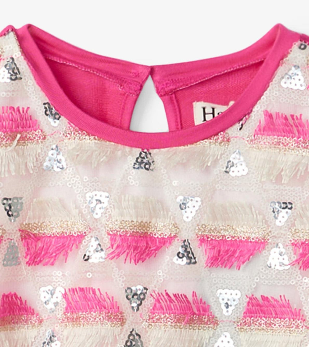 Hatley Dresses | Girls Girls Geometric Sequins Cap Sleeve Dress