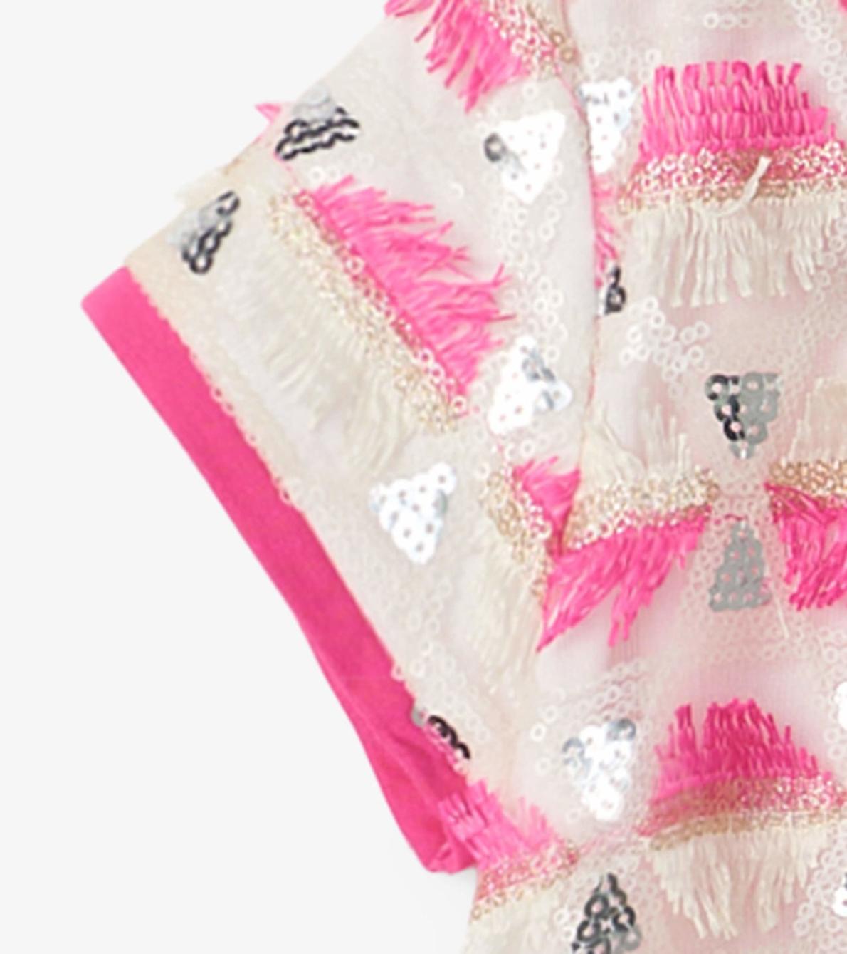 Hatley Dresses | Girls Girls Geometric Sequins Cap Sleeve Dress