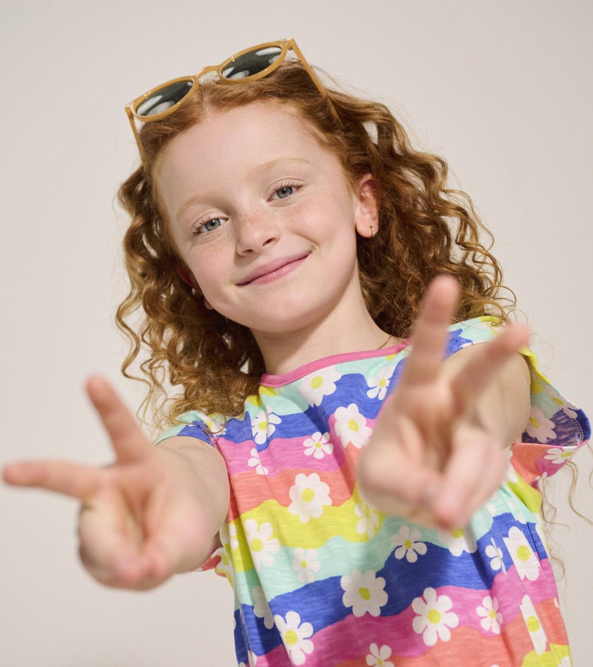 Hatley Dresses | Girls Girls Groovy Flowers Relaxed Dress