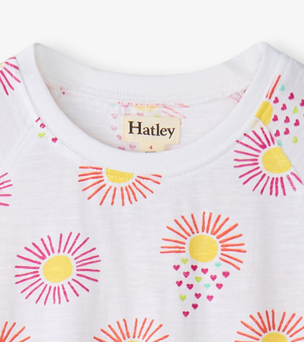 Hatley Dresses | Girls Girls Heart Suns Cinched Waist Dress