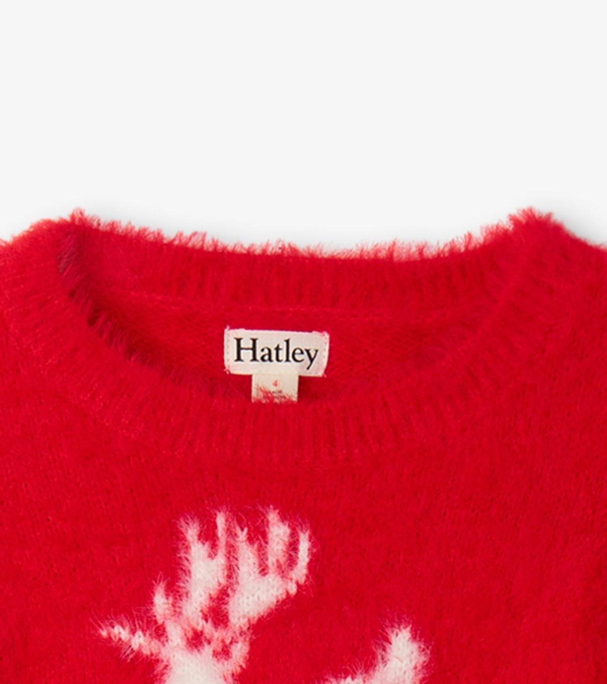 Hatley Dresses | Girls Girls Holiday Deer Mix Media Dress