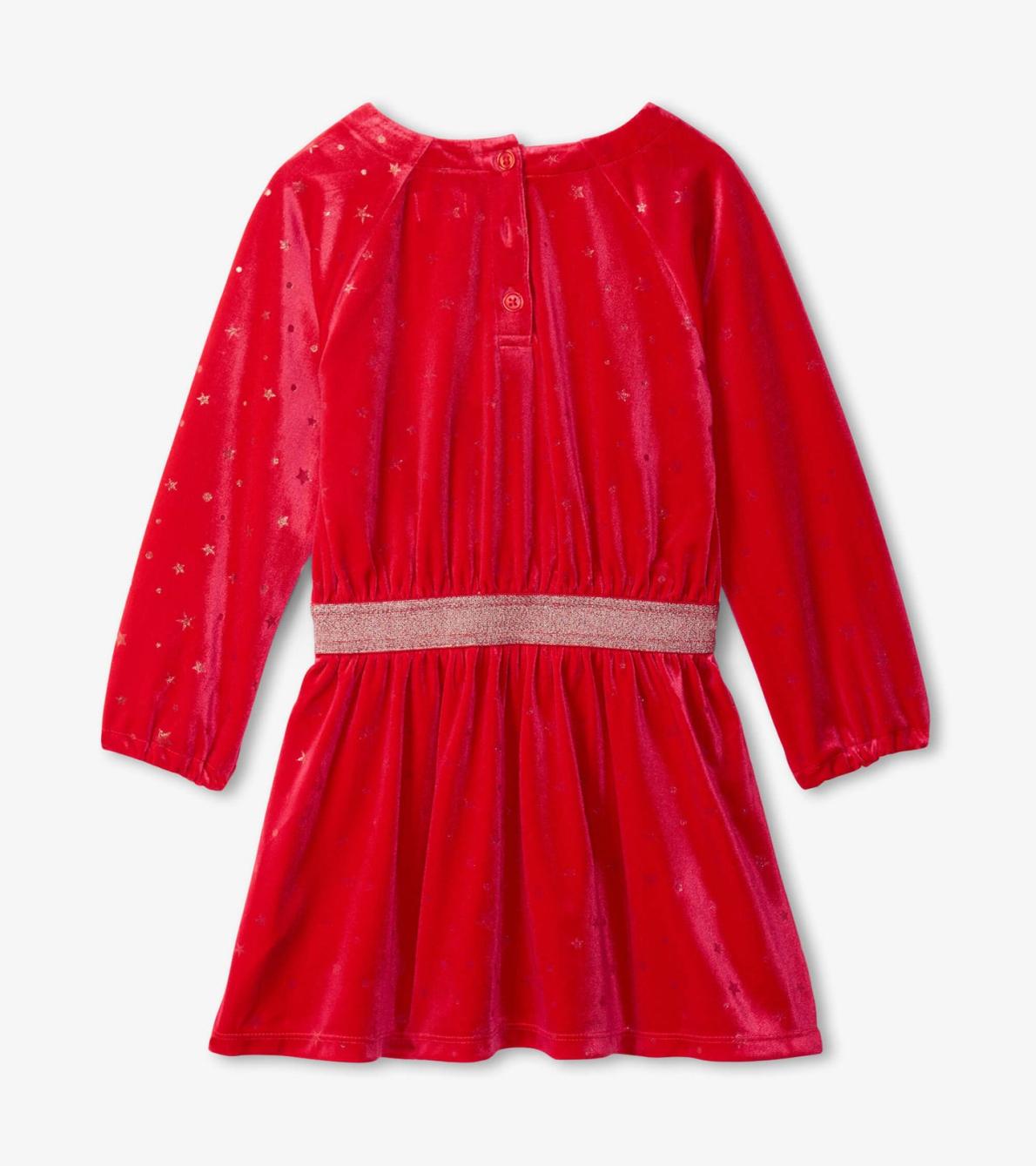 Hatley Dresses | Girls Girls Holiday Stars Crushed Velour Dress