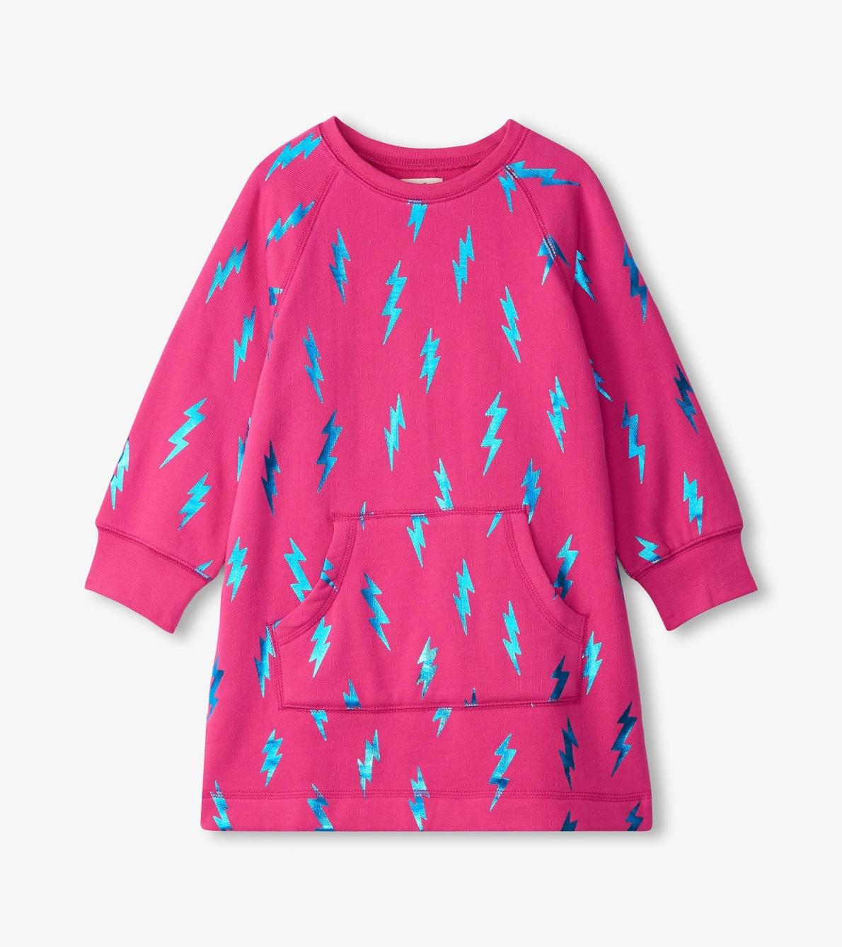 Hatley Dresses | Girls Girls Lightning Bolts Sweater Dress