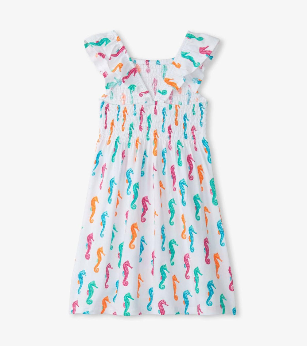 Hatley Dresses | Girls Girls Painted Seahorses Smocked Dress