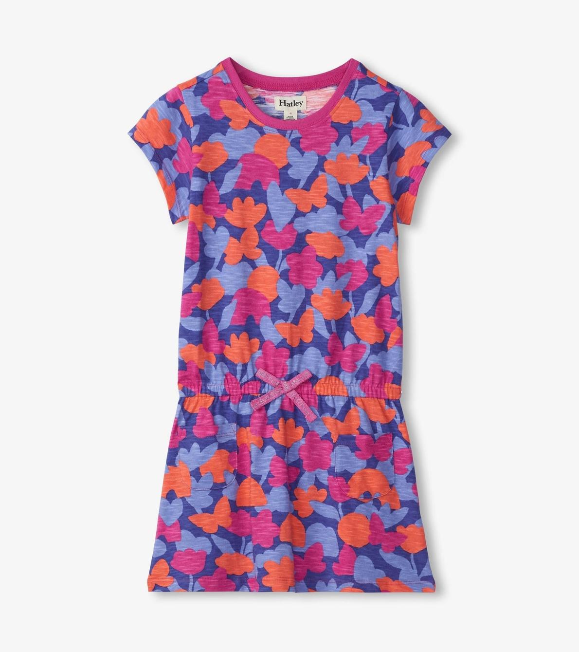 Hatley Dresses | Girls Girls Playful Camo Drop Waist T-Shirt Dress