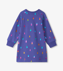 Hatley Dresses | Girls Girls Rainbow Raindrops Sweater Dress