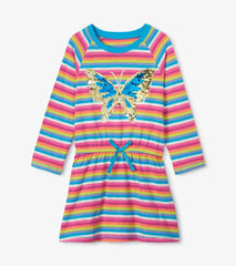 Hatley Dresses | Girls Girls Rainbow Stripes Drop Waist Dress