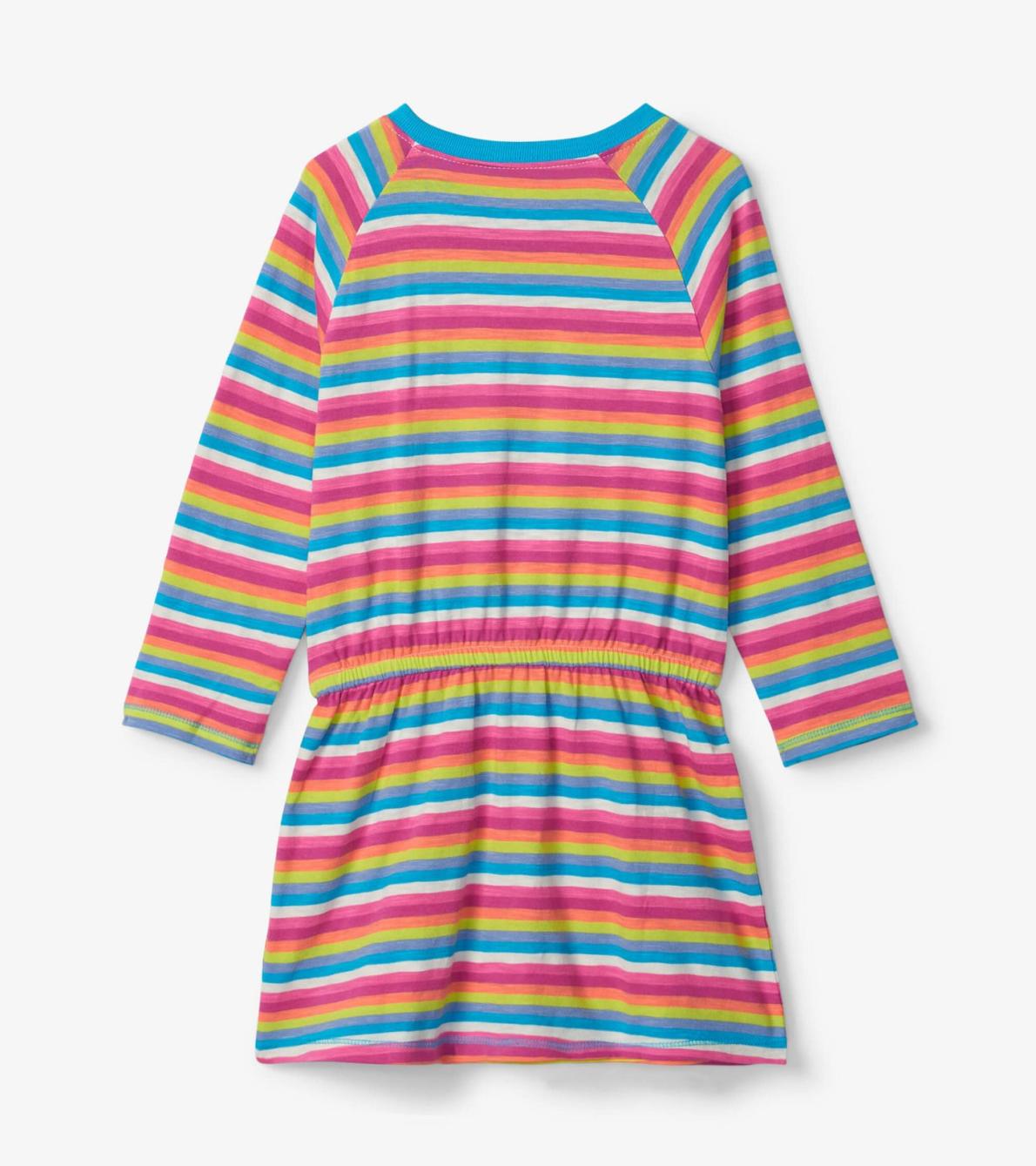Hatley Dresses | Girls Girls Rainbow Stripes Drop Waist Dress