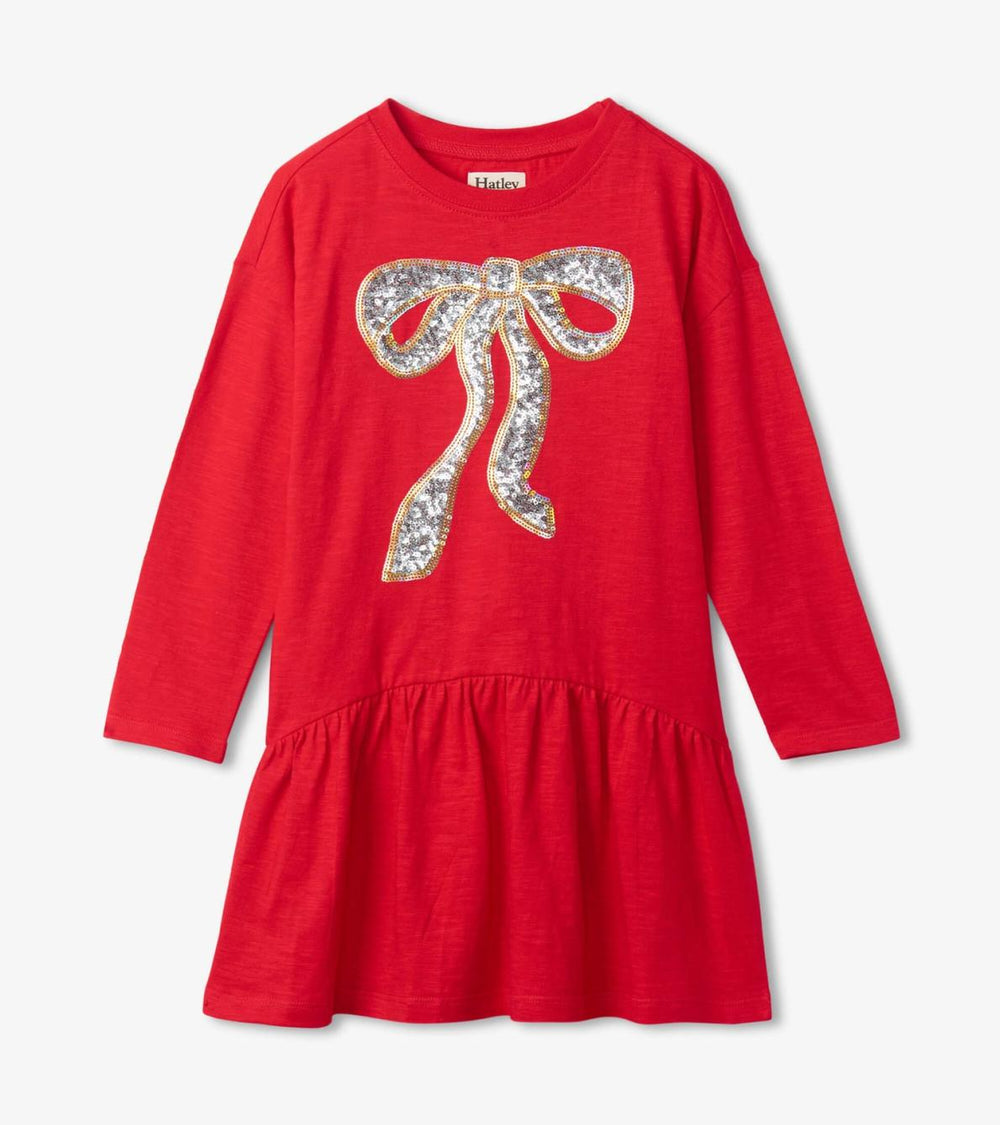 Hatley Dresses | Girls Girls Red Holiday Bow Party Dress