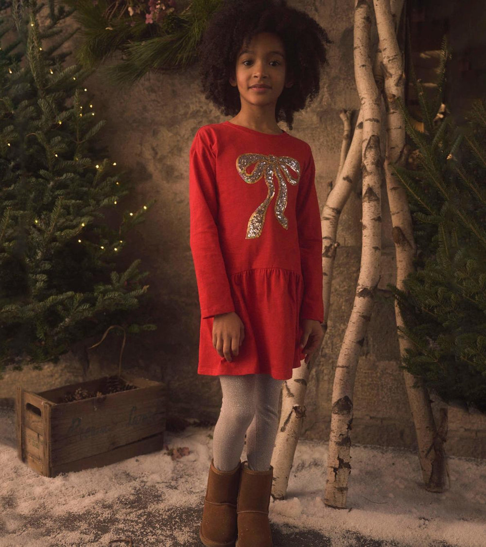 Hatley Dresses | Girls Girls Red Holiday Bow Party Dress