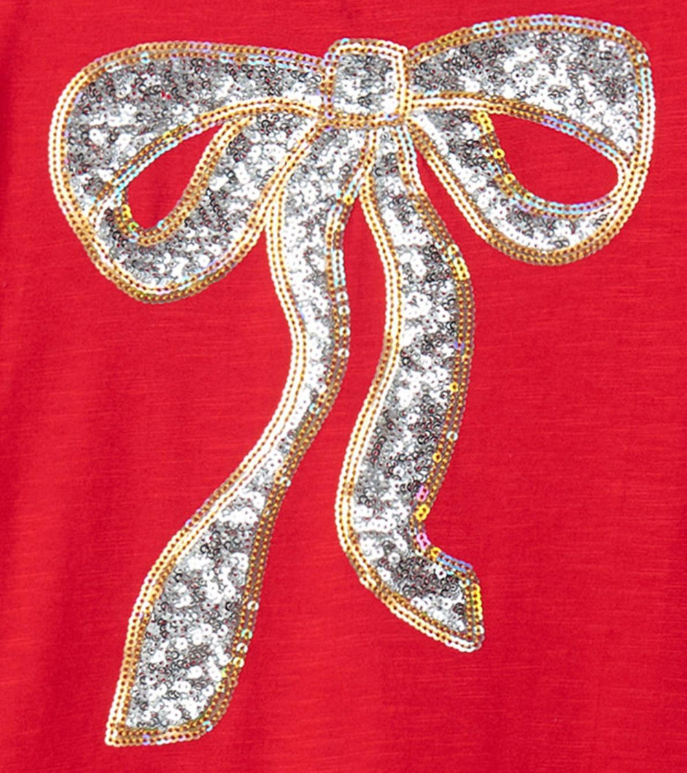 Hatley Dresses | Girls Girls Red Holiday Bow Party Dress