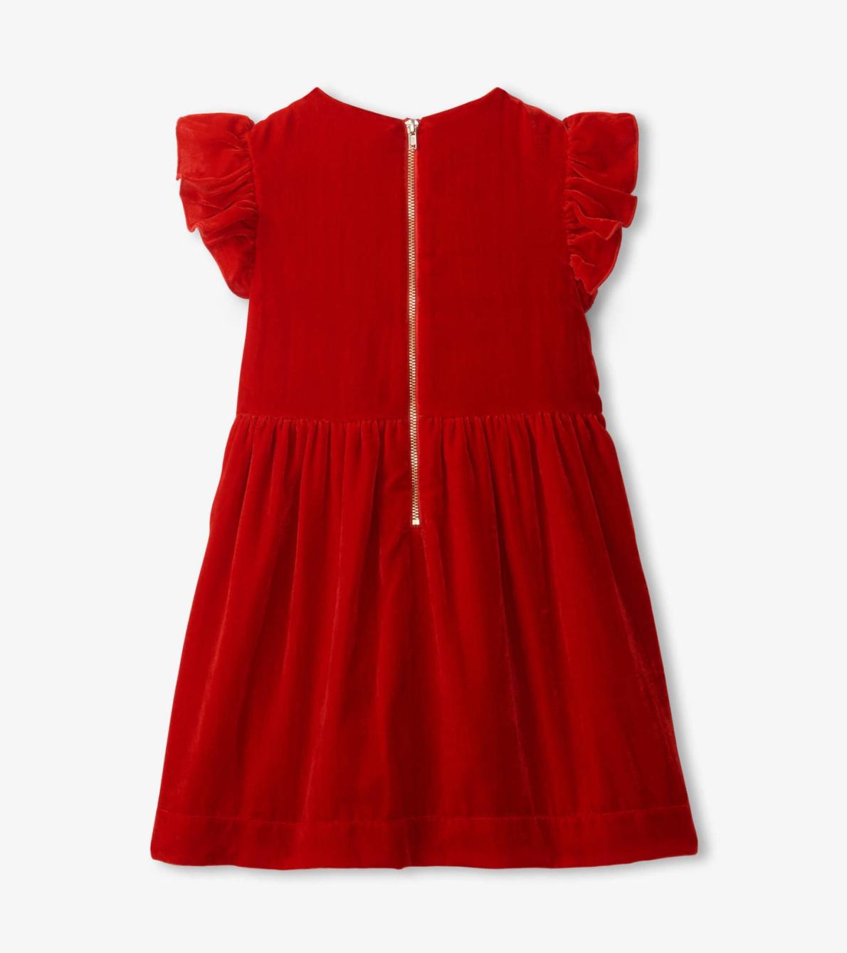 Hatley Dresses | Girls Girls Red Velvet Smocked Panel Dress