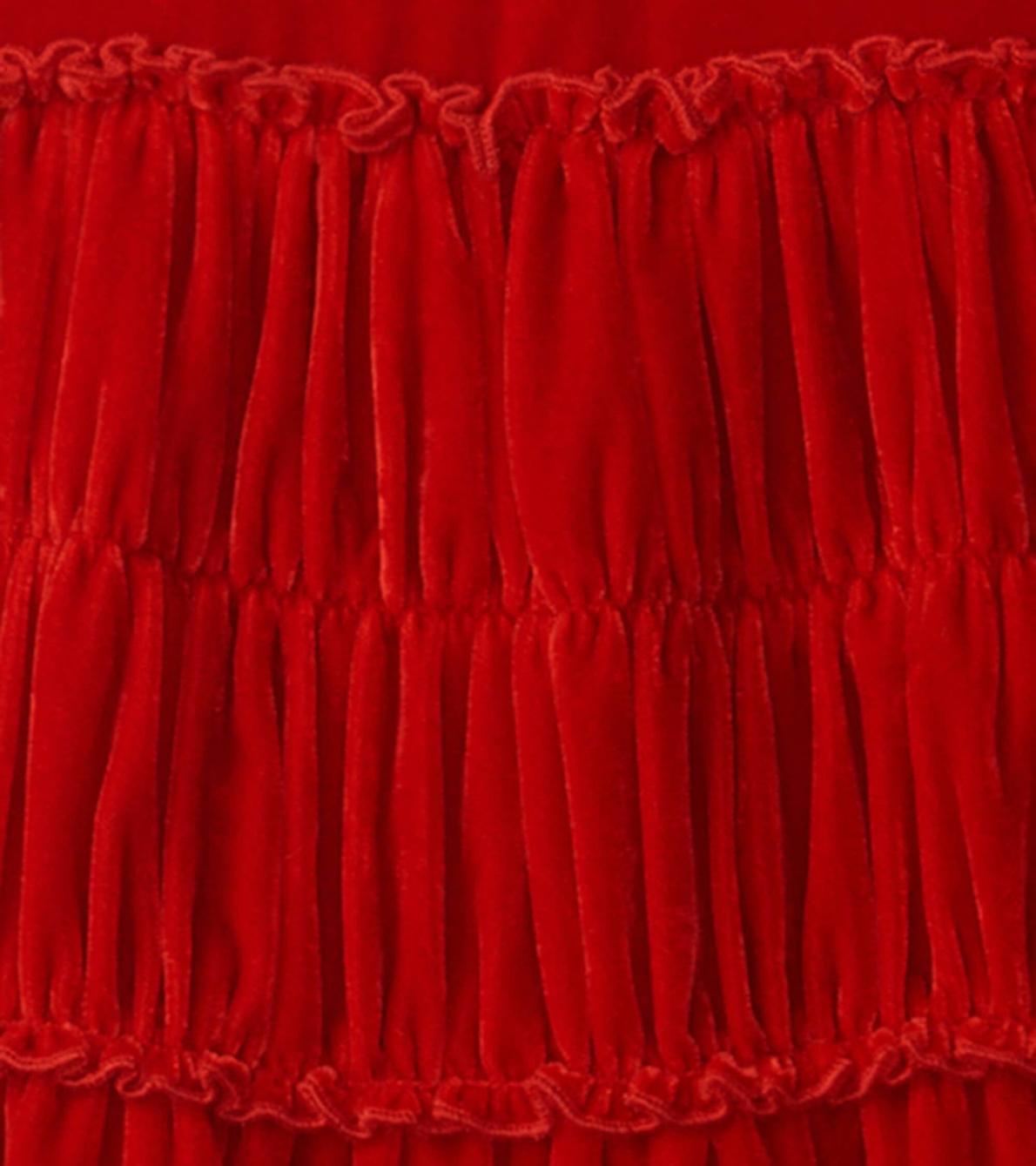 Hatley Dresses | Girls Girls Red Velvet Smocked Panel Dress