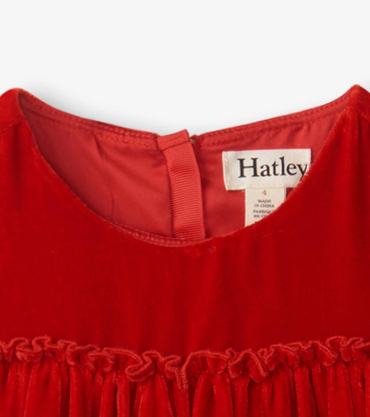 Hatley Dresses | Girls Girls Red Velvet Smocked Panel Dress