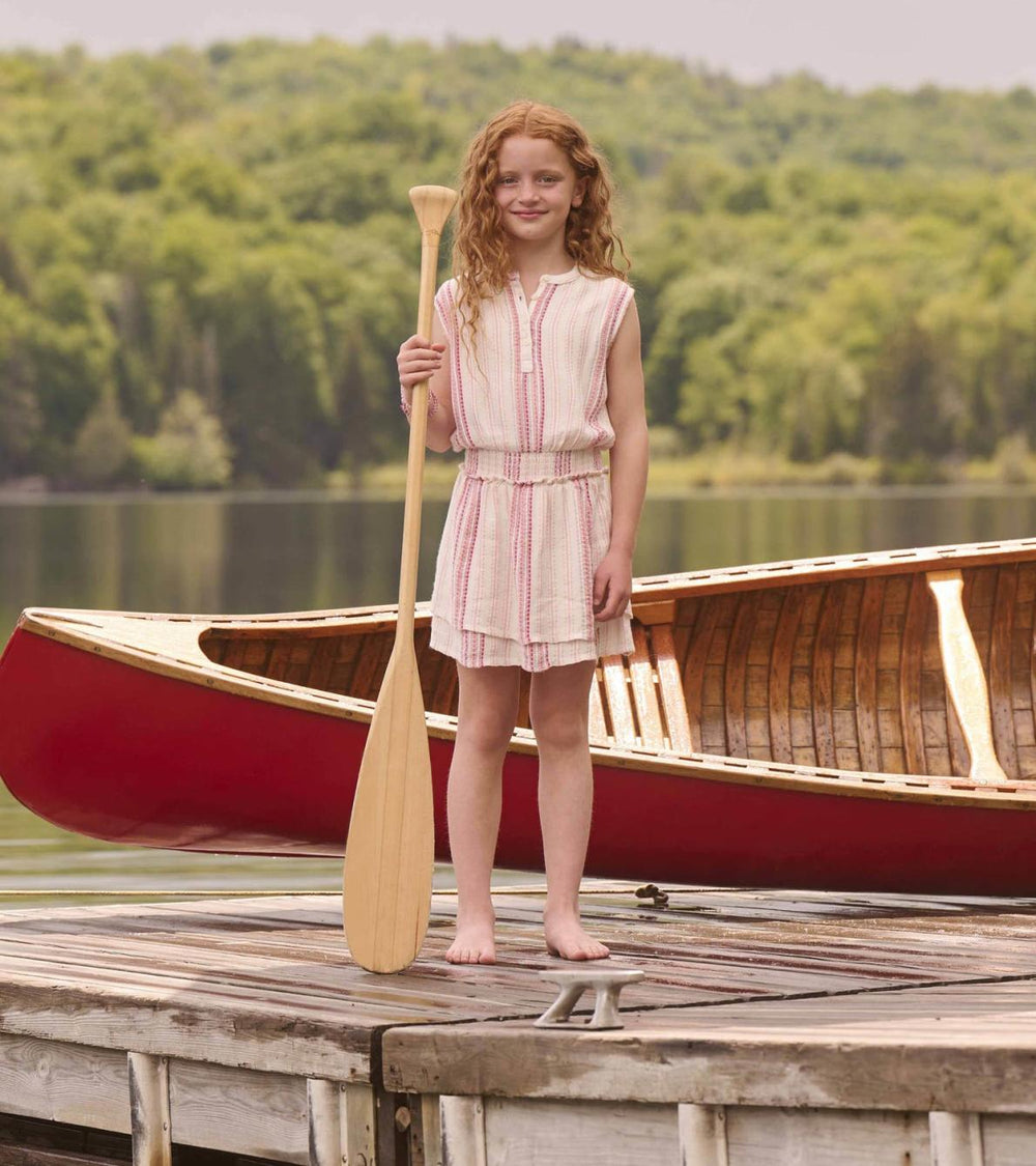 Hatley Dresses | Girls Girls Ribbon Stripe Smocked Waist Dress