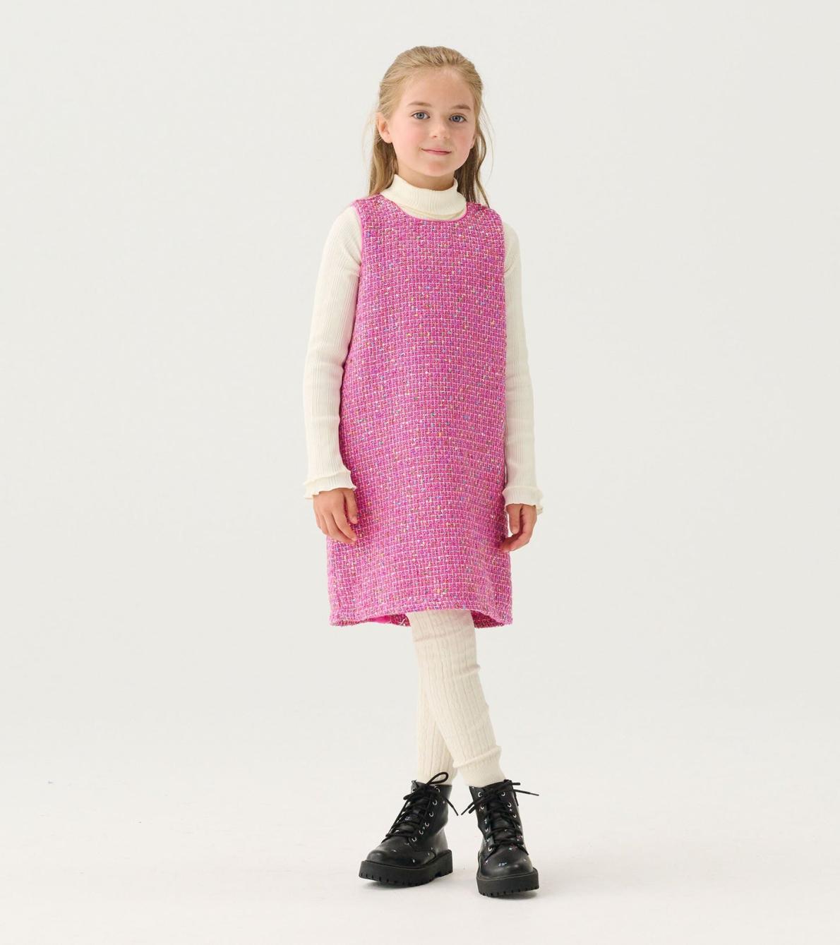 Hatley Dresses | Girls Girls Rose Violet Tweed Dress