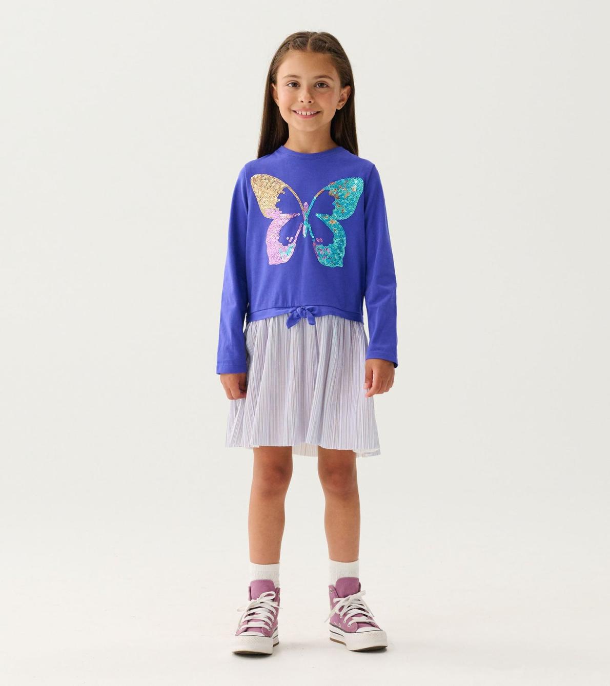 Hatley Dresses | Girls Girls Sequin Butterfly Skirt Dress