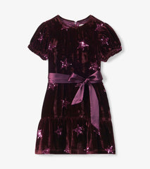 Hatley Dresses | Girls Girls Sequin Stars Velvet Dress