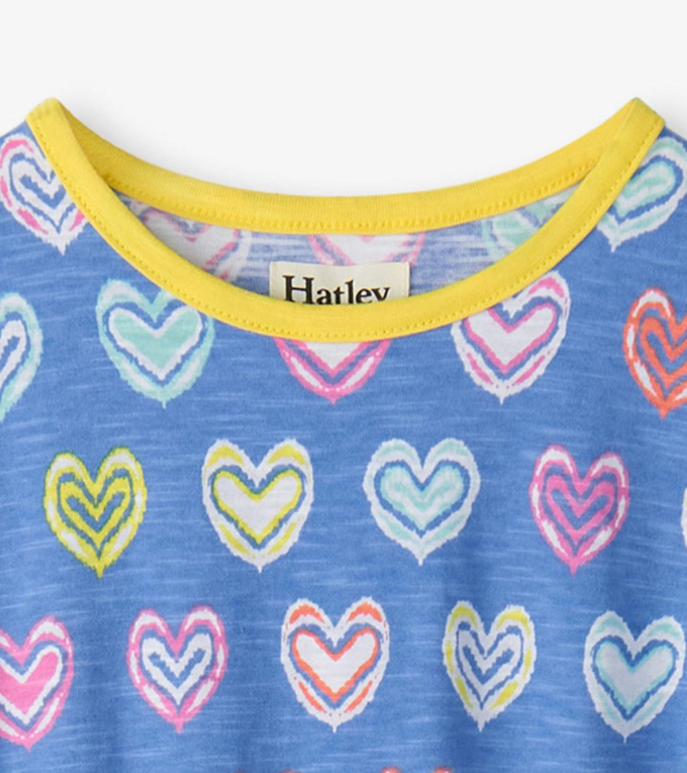 Hatley Dresses | Girls Girls Shibori Hearts Relaxed Dress