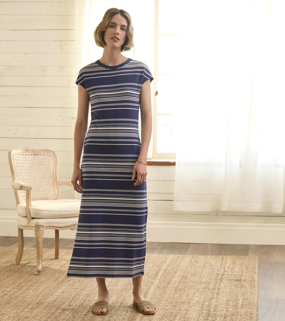 Hatley Dresses | Women Blake Dress - Patriot Blue Stripes