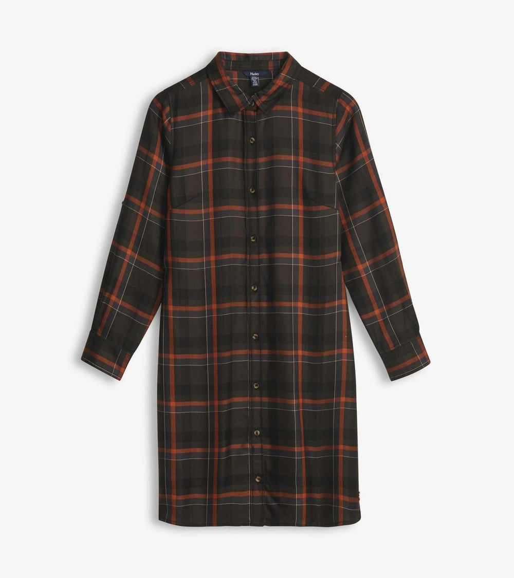 Hatley Dresses | Women Cara Shirt Dress - Autumn Plaid