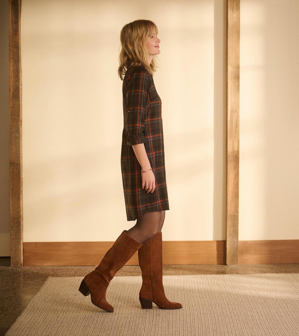 Hatley Dresses | Women Cara Shirt Dress - Autumn Plaid