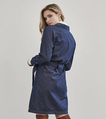 Hatley Dresses | Women Denim Shirt Dress - Dark Wash