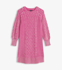 Hatley Dresses | Women Juliet Cable Knit Dress - Raspberry Pink