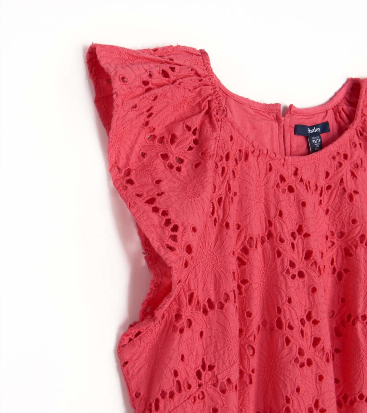 Hatley Dresses | Women Kaia Eyelet Dress - Rouge Red