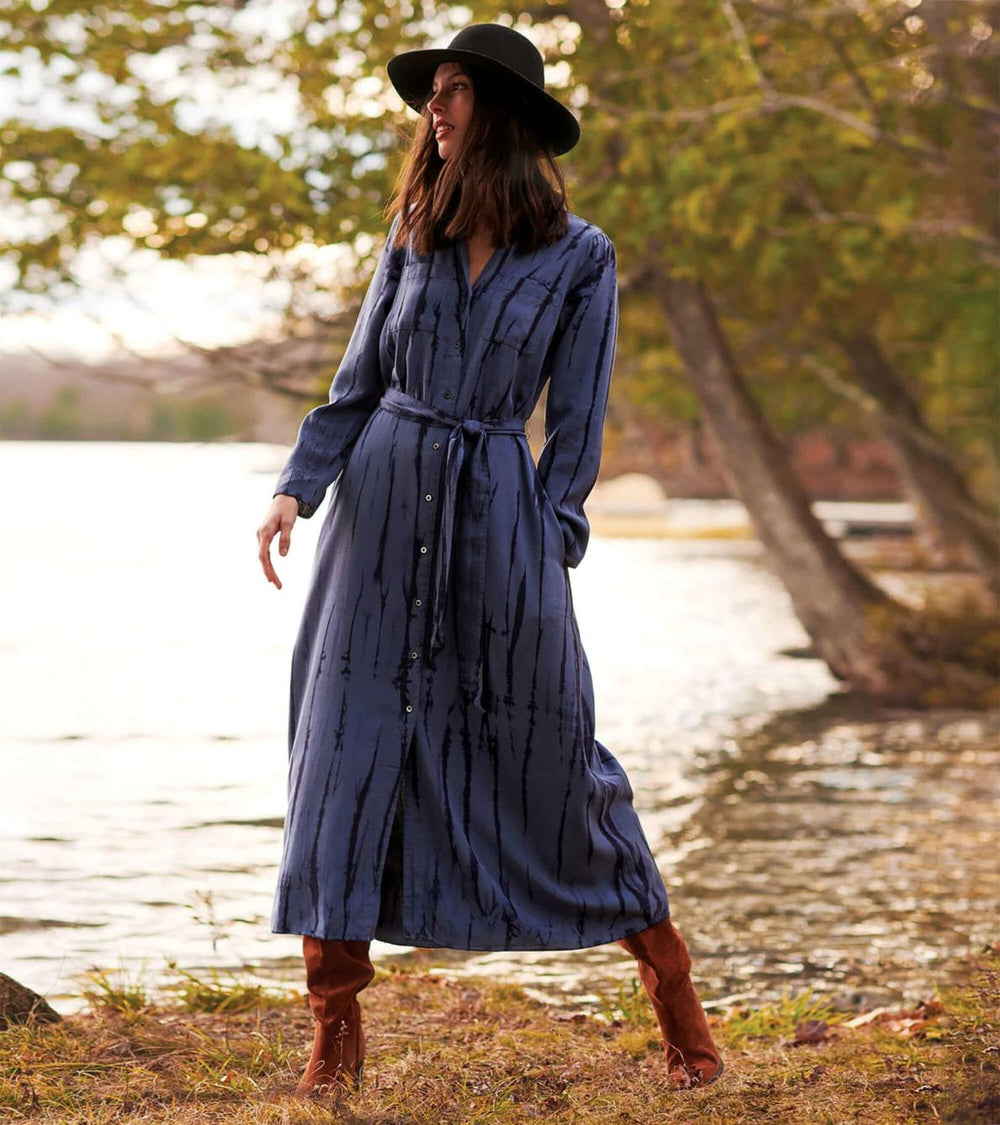 Hatley Dresses | Women Maxi Shirt Dress - Into The Deep