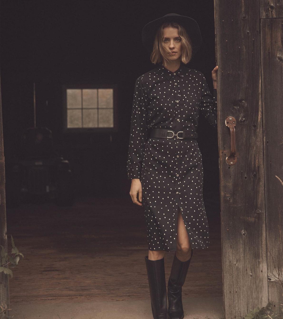 Hatley Dresses | Women Midi Shirt Dress - Classic Spots