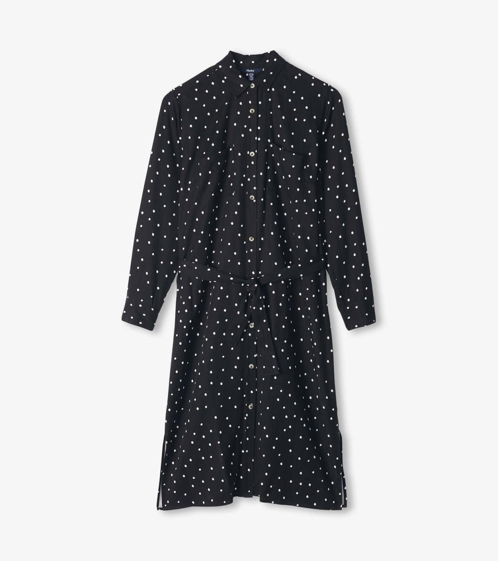 Hatley Dresses | Women Midi Shirt Dress - Classic Spots