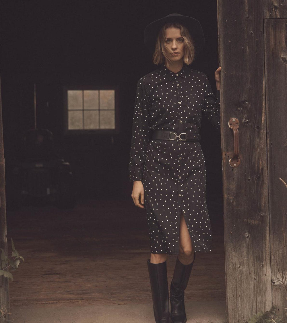 Hatley Dresses | Women Midi Shirt Dress - Classic Spots