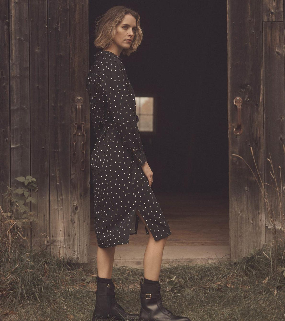 Hatley Dresses | Women Midi Shirt Dress - Classic Spots