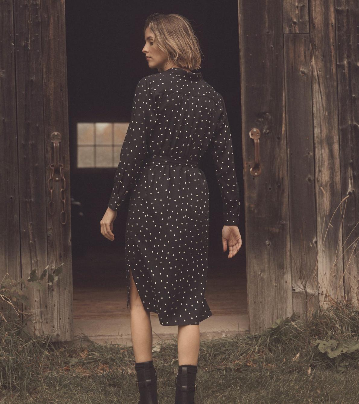 Hatley Dresses | Women Midi Shirt Dress - Classic Spots