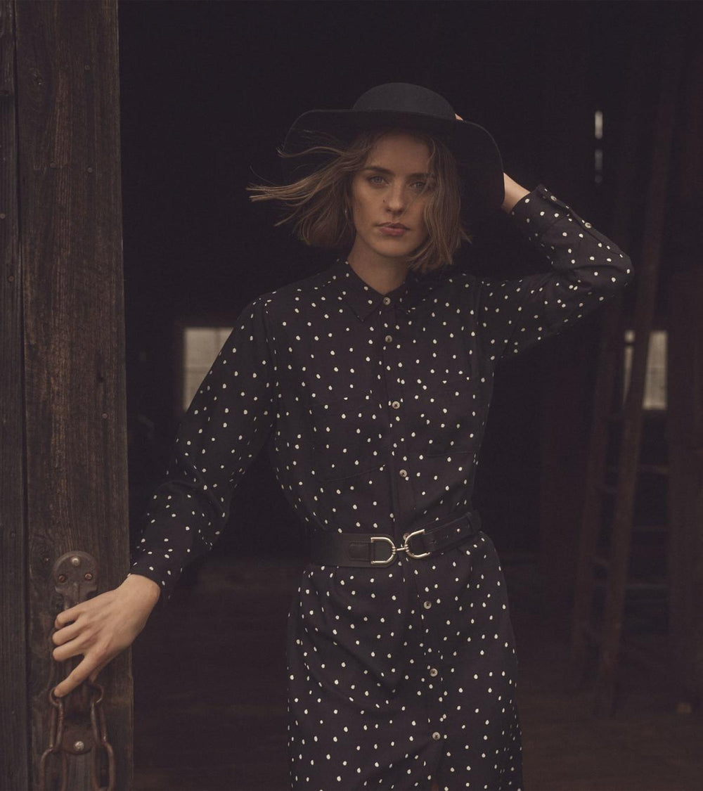 Hatley Dresses | Women Midi Shirt Dress - Classic Spots