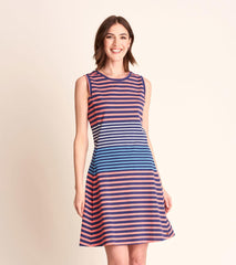 Hatley Dresses | Women Sarah Dress - Navy And Coral Stripes