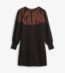 Hatley Dresses | Women Sweatshirt Dress - Caviar Storm Tie Dye