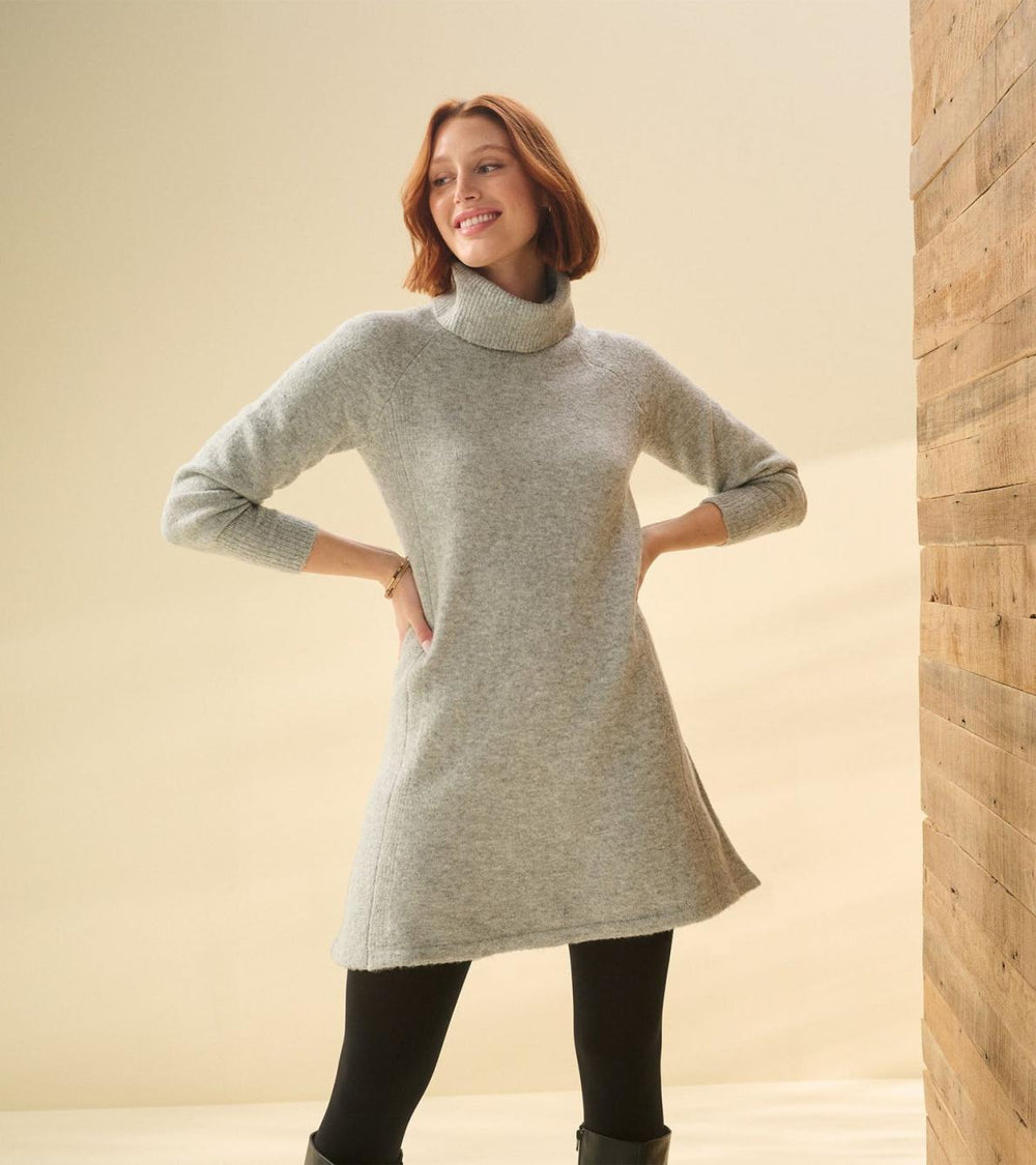 Hatley Dresses | Women Swing Sweater Dress - Grey Heather