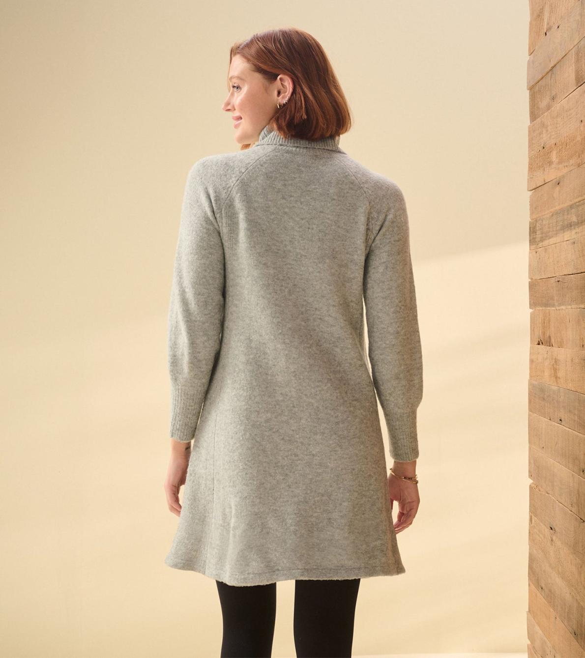 Hatley Dresses | Women Swing Sweater Dress - Grey Heather