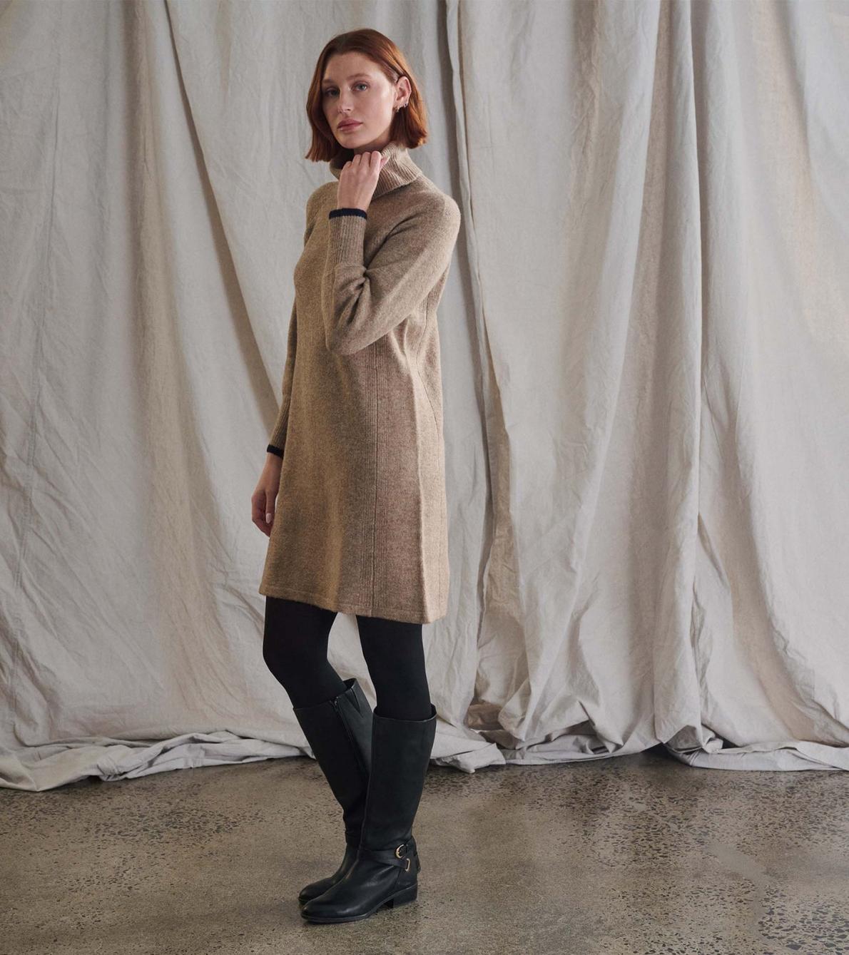 Hatley Dresses | Women Swing Sweater Dress - Oatmeal Heather