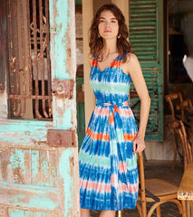 Hatley Dresses | Women Sydney Midi Dress - Cabana Tie Dye